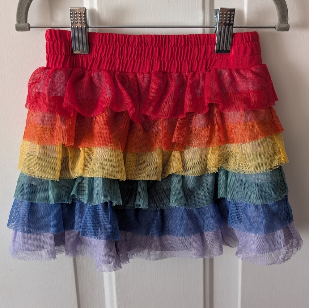 Hanna Andersson Layered Rainbow Tulle Skirt